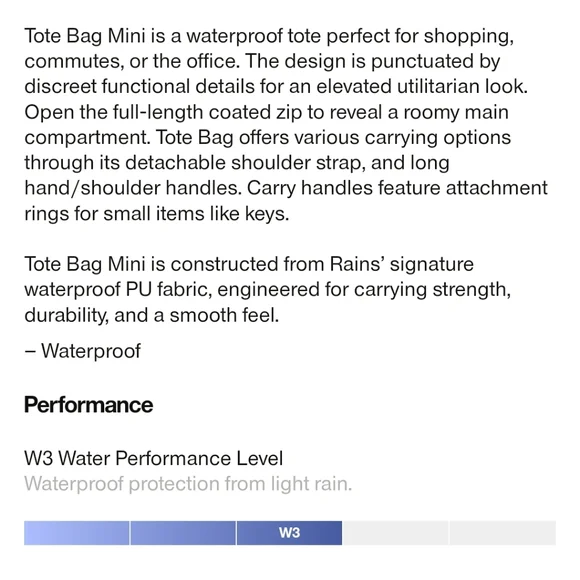 Rains tote bag micro teal green color 💚 - Picture 5 of 6